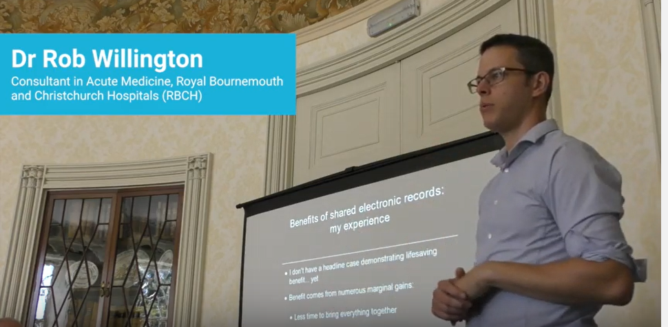 Dr Rob Willington presenting