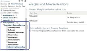 Problem List information