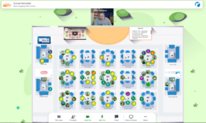 View of what it looks like when you join a REMO meeting