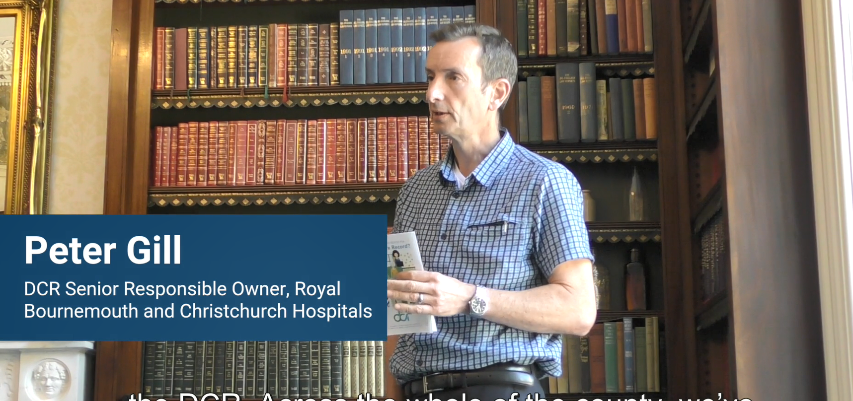 A photo of Peter Gill, DCR's Senior Responsible Officer