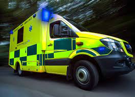 Simon was "blue-lighted" to University Hospitals Dorset