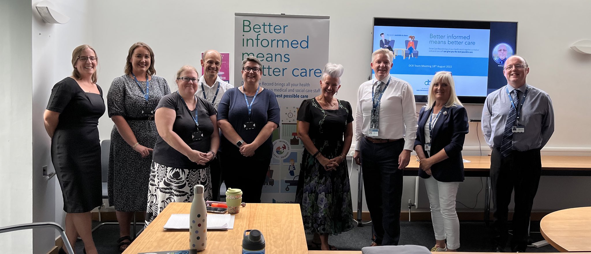 Dorset Council Chief Executive Matt Prosser meeting the DCR team at County Hall, Dorchester