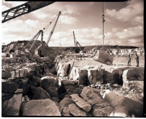 Portland stone quarry