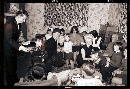 Gift giving at Southwinds children's home