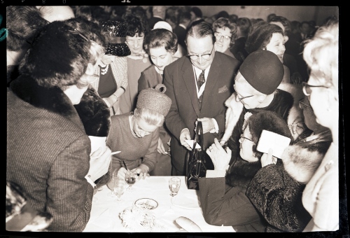 Miss Langley signs autographs at Weymouth Pavillion