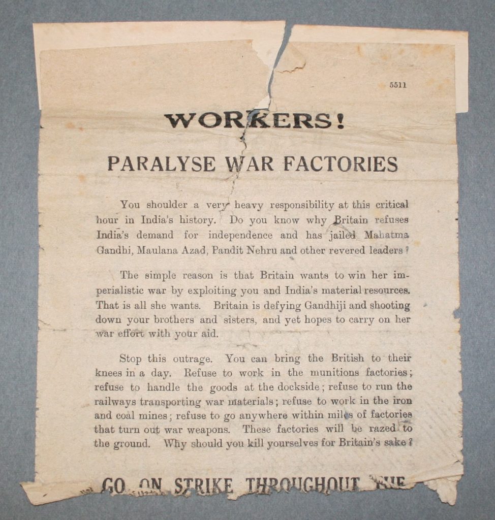 Propaganda poster prior to conservation