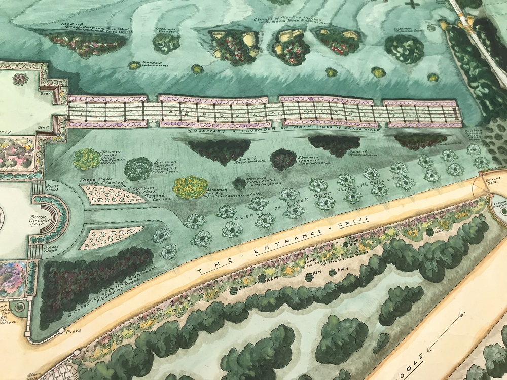 Bladen Estate garden planting details (reference: D-1577)