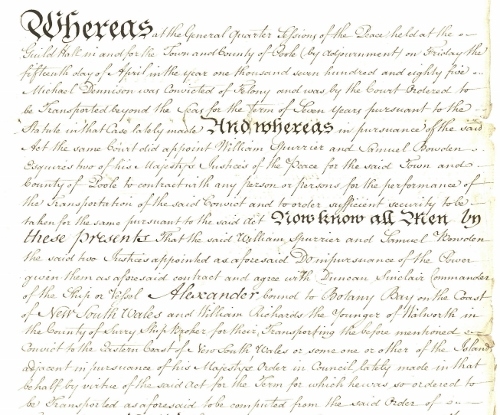 DC-PL/C/B/10/3/9/a Contract for Dennison transportation