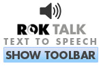 ROKTalk - Click here to show Toolbar