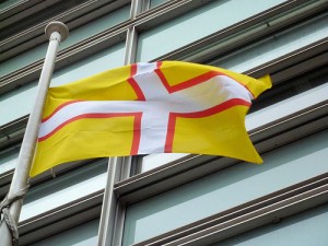 The Dorset flag flies at the Department for Communities and Local Government