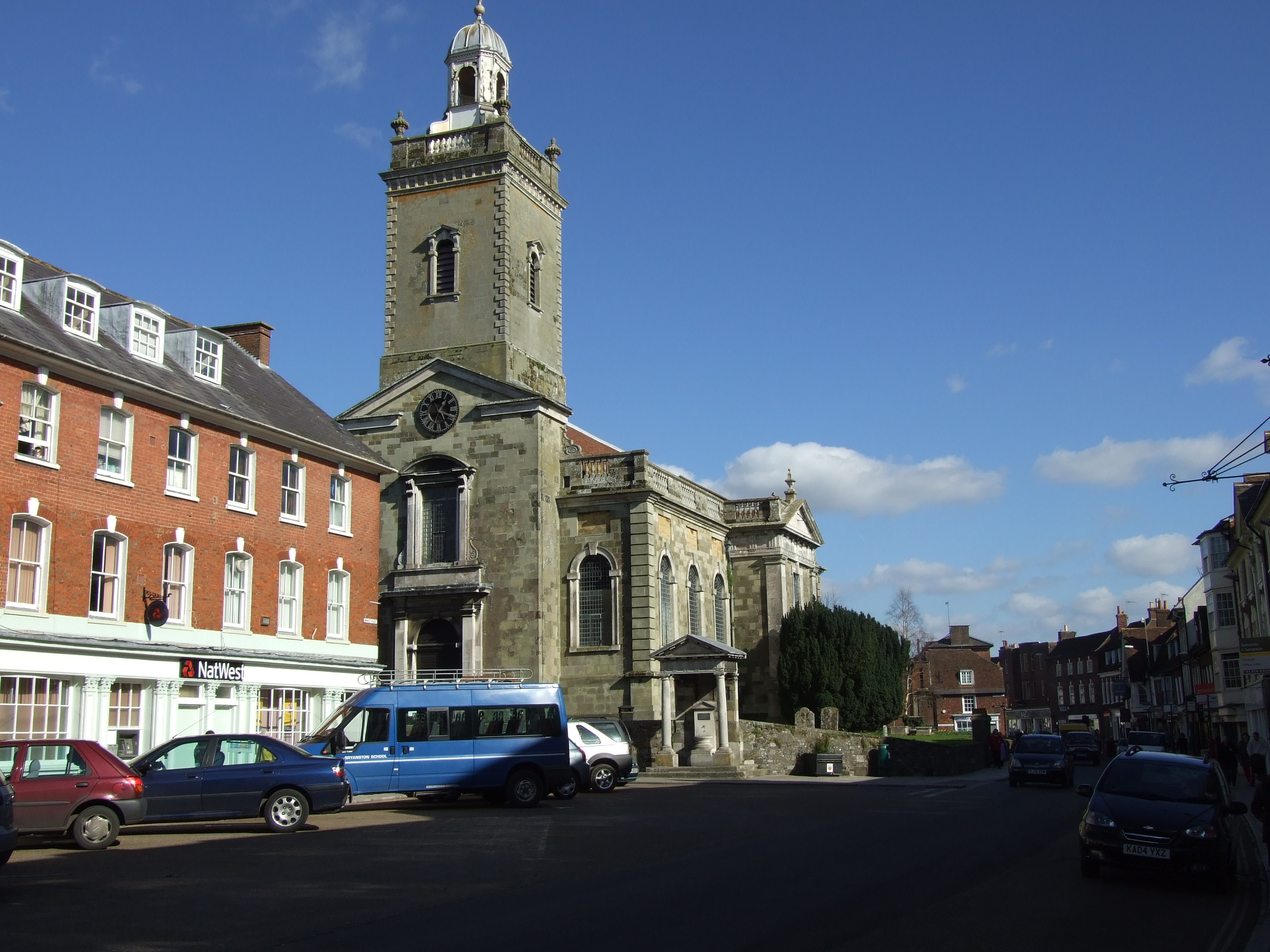 Blandford Market Place and corn exchange