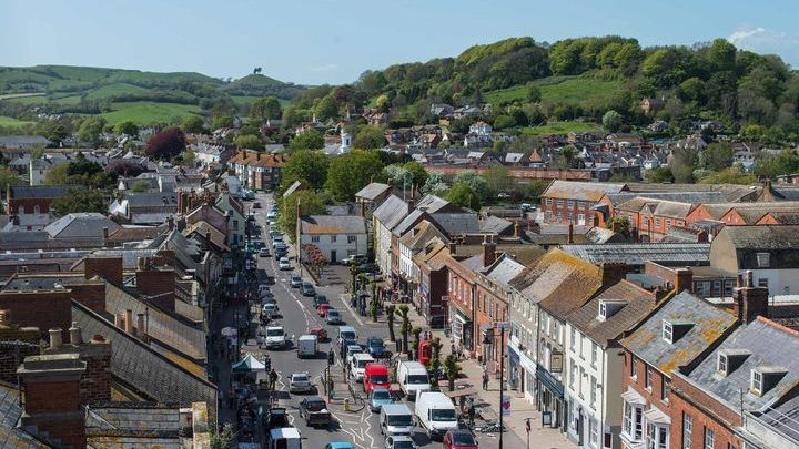 Bridport looking towards Symondsbury