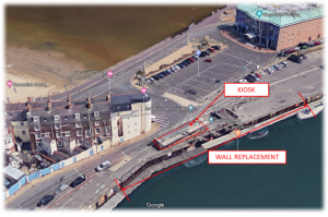 Weymouth Harbour wall works