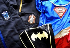 Batman, Supergirl and Harry Potter trademarks used on the costumes.