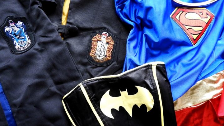 Batman, Supergirl and Harry Potter trademarks used on the costumes.