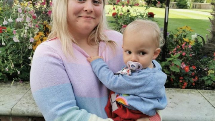 Care leaver, Saphron Gafney-Parker, with her daughter
