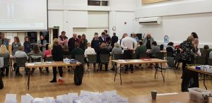 General election count 2019 at Blandford School