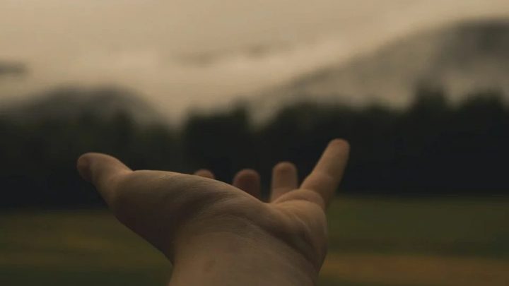 Hand reaching out