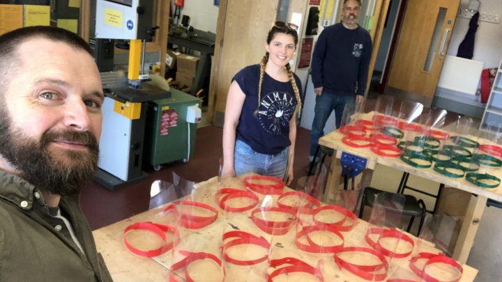 Blandford School are making protective equipment for Dorset health workers