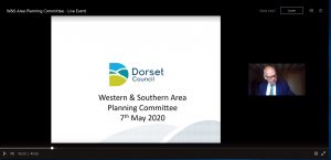 screenshot of virtual planning committee