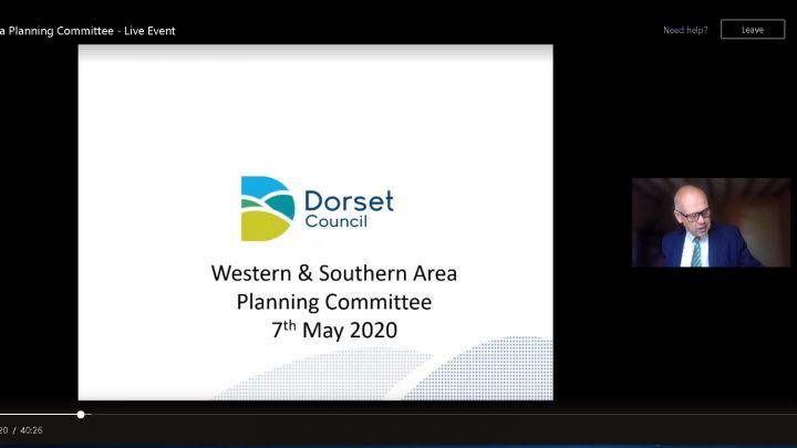 screenshot of virtual planning committee