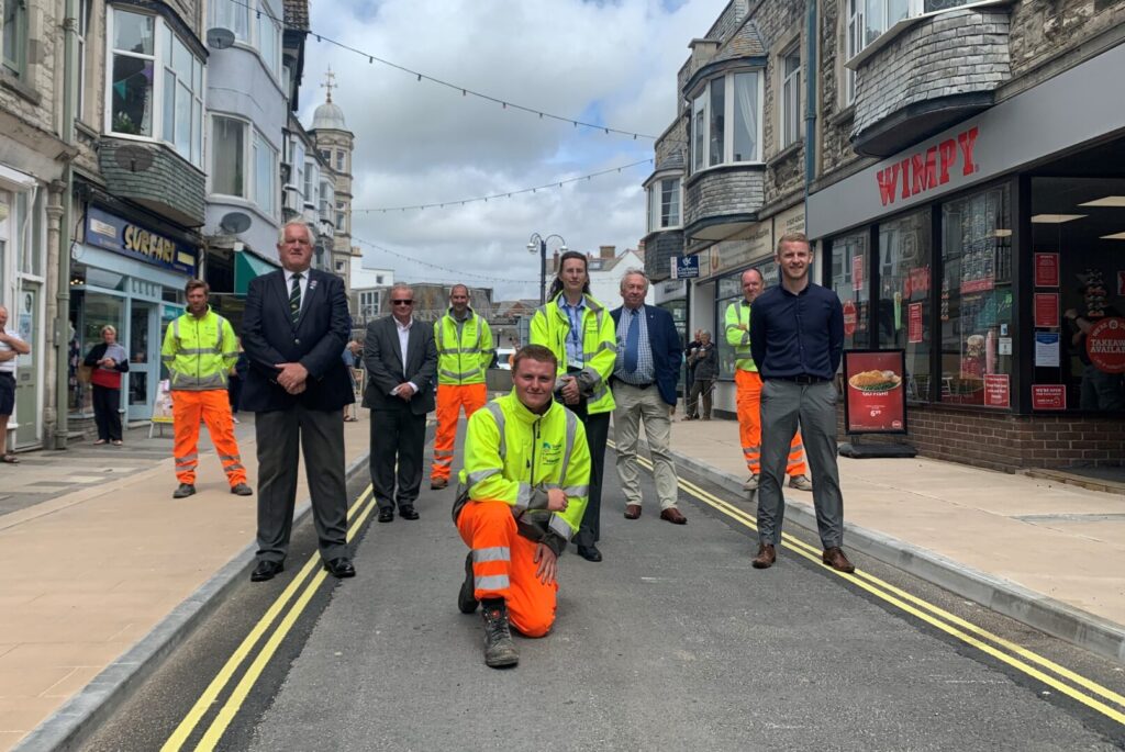 Highways team in swanage
