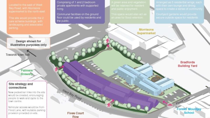 Image illustrating the site at Flood Lane