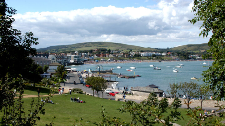 Scenic view of Swanage