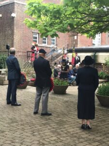 Stood at memorial