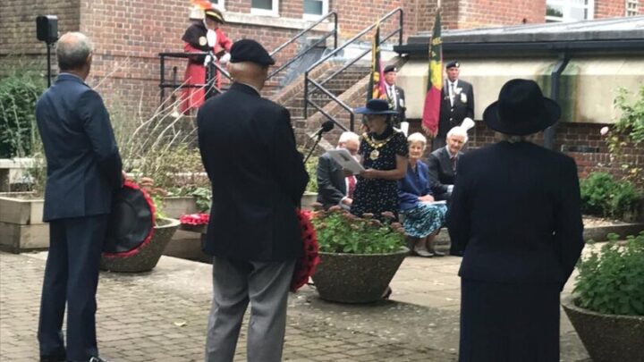 Stood at memorial