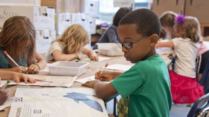 Children at school