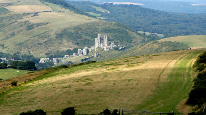 Overlooking Corfe