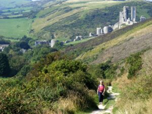 Overlooking Corfe
