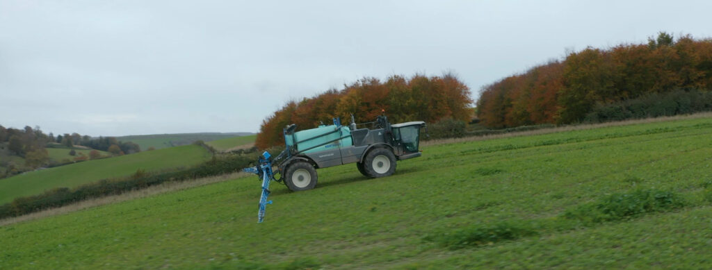 Crop sparying at Ranston