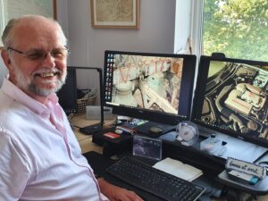 Digital Champion volunteers, like Andy Taylor pictured, have helped nearly 1,000 people via the Dorset Digital Hotline. The hotline was launched one year ago today (30 March 2020)