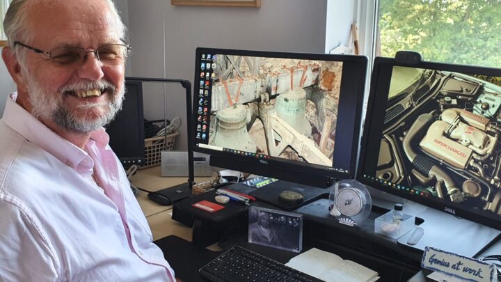Digital Champion volunteers, like Andy Taylor pictured, have helped nearly 1,000 people via the Dorset Digital Hotline. The hotline was launched one year ago today (30 March 2020)