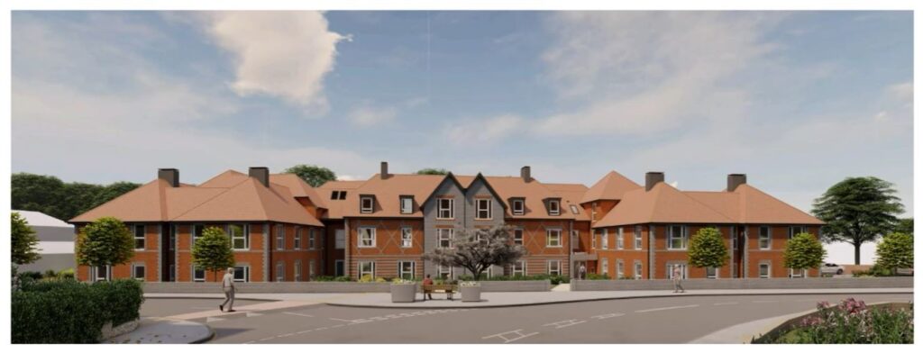 Computer generated image of the proposed development at St Martin's Gillingham