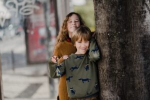 Two children