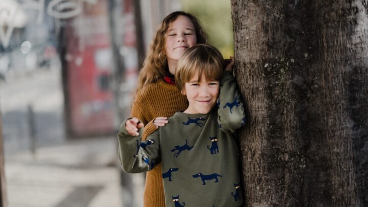 Two children