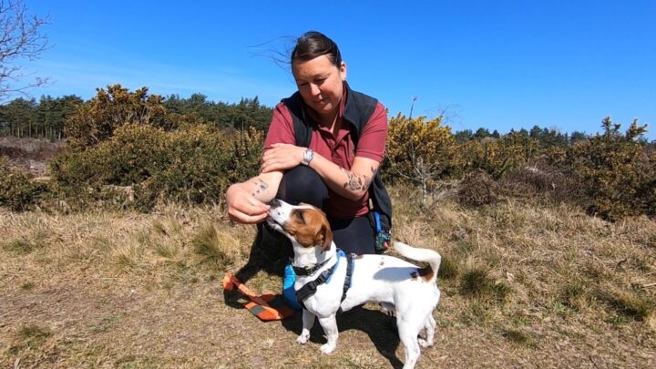 Natalie Light and her dog called Fish