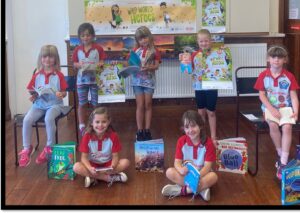 Wyke Regis Rainbows take part in the Summer Reading Challenge.