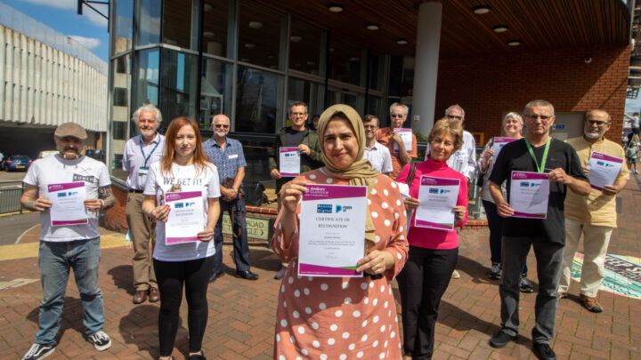 Just some of the men and women who gained essential digital skills on the Boune Digital course.