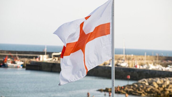 St George Flag Lyme Regis