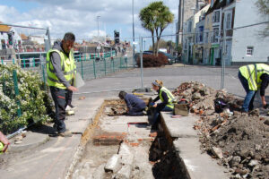 Archaeological dig at North Quay, Weymouth