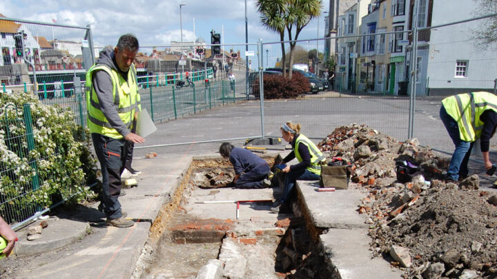 Archaeological dig at North Quay, Weymouth