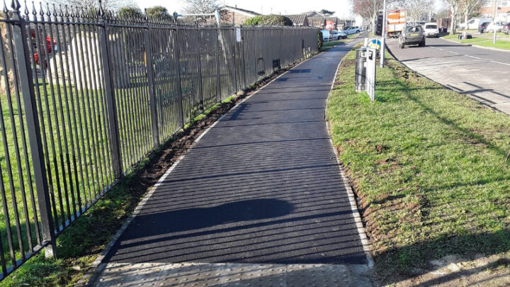 New footpath in Ridgeway, Sherborne