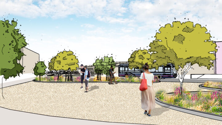 Artist impression of Weymouth Station