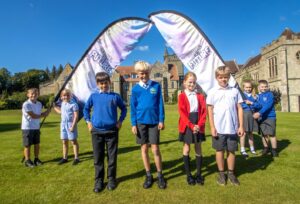 Children from North Dorset primary schools help to launch the Festival of the Future from St Mary's School near Shaftesbury