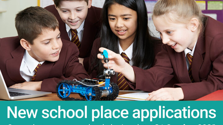 New school place applications