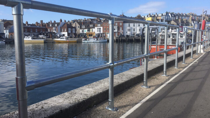 Weymouth harbour safety railings